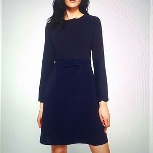 TED BAKER - Preenna Scalloped Bow Detail dress